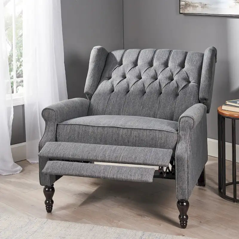 Fauteuil inclinable une place et demie, fauteuil inclinable surdimensionné réglable avec dossier à oreilles