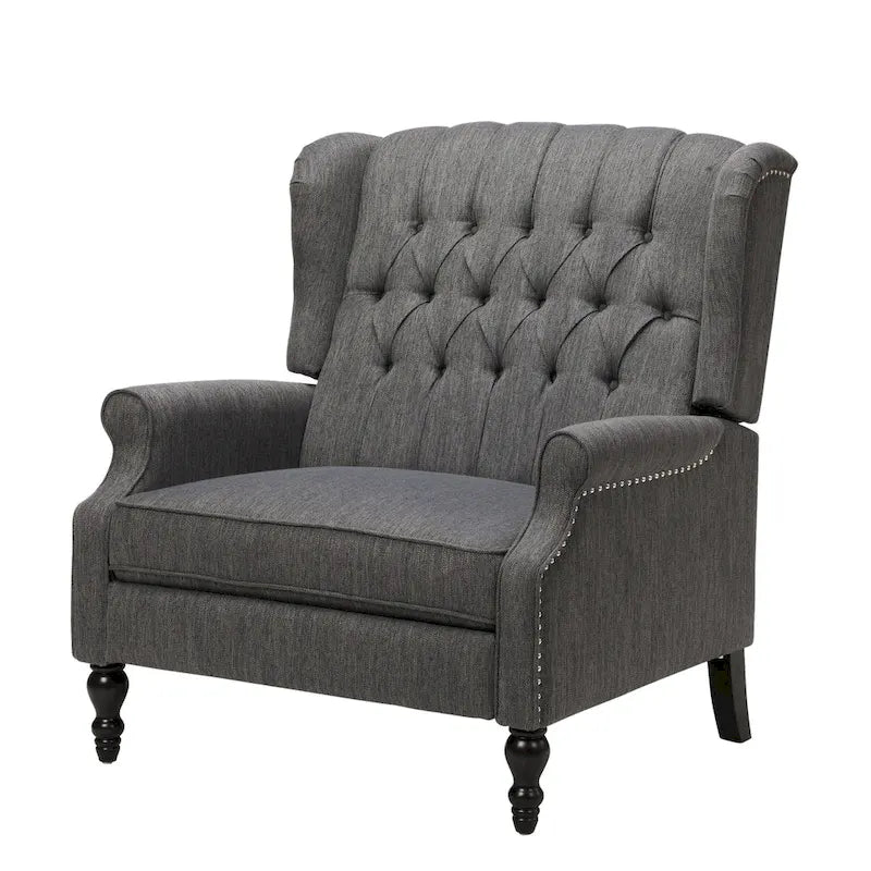 Fauteuil inclinable une place et demie, fauteuil inclinable surdimensionné réglable avec dossier à oreilles