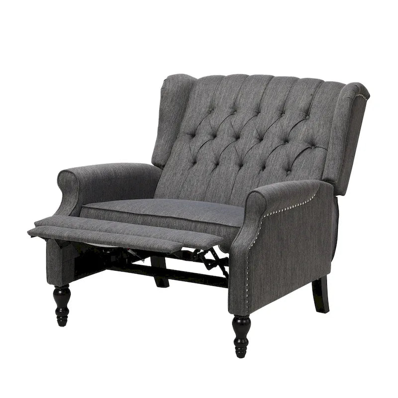 Fauteuil inclinable une place et demie, fauteuil inclinable surdimensionné réglable avec dossier à oreilles