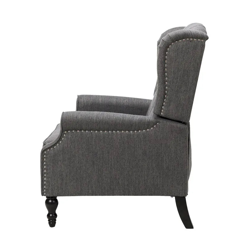 Fauteuil inclinable une place et demie, fauteuil inclinable surdimensionné réglable avec dossier à oreilles