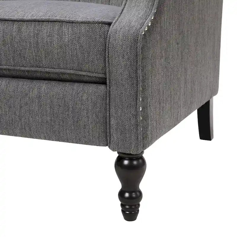 Fauteuil inclinable une place et demie, fauteuil inclinable surdimensionné réglable avec dossier à oreilles
