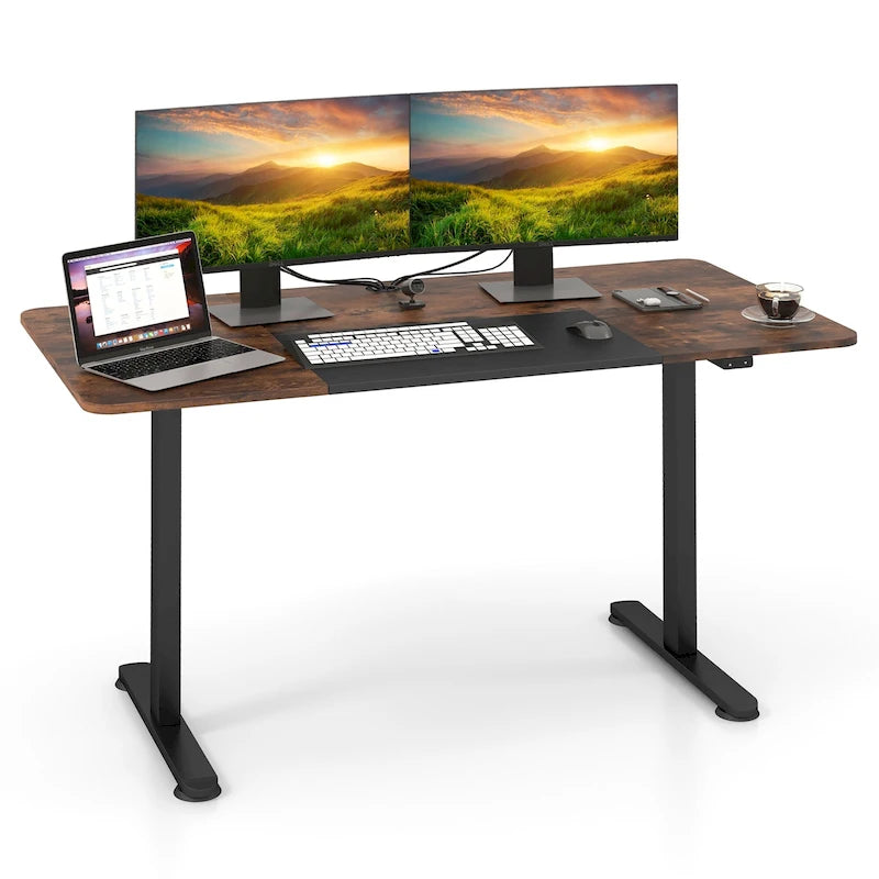 Bureau debout électrique Hauteur réglable Table de bureau à domicile