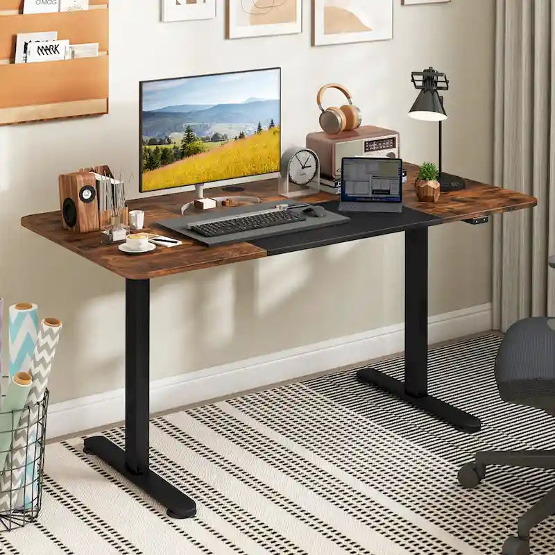 Bureau debout électrique Hauteur réglable Table de bureau à domicile