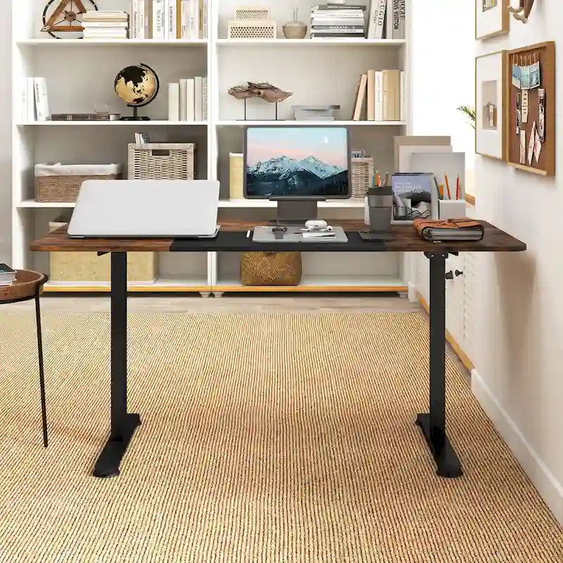 Bureau debout électrique Hauteur réglable Table de bureau à domicile