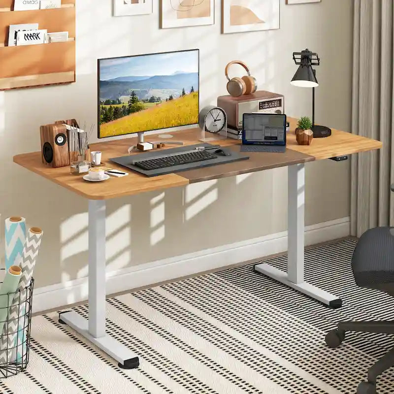 Bureau debout électrique Hauteur réglable Table de bureau à domicile