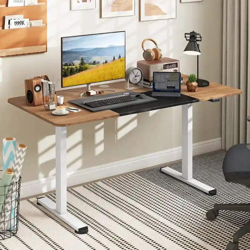 Bureau debout électrique Hauteur réglable Table de bureau à domicile