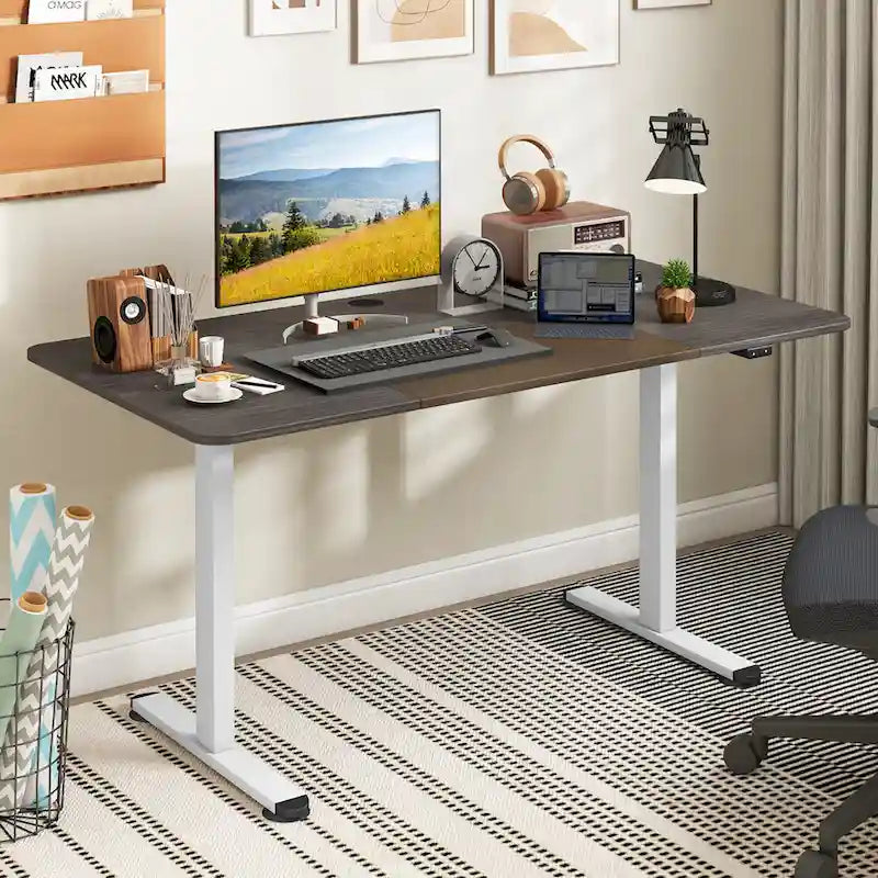Bureau debout électrique Hauteur réglable Table de bureau à domicile