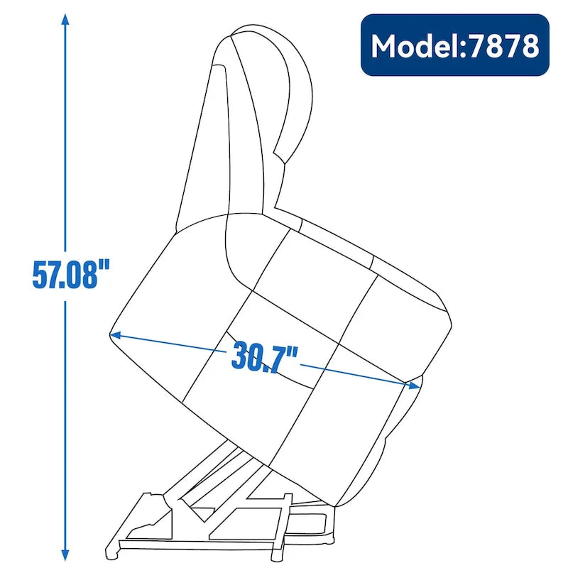 Fauteuil inclinable électrique en cuir véritable marron avec double moteur, chauffage et massage, ports USB et inclinaison infinie