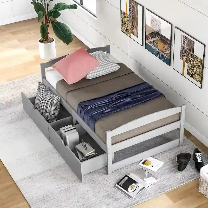 Lit plateforme une place