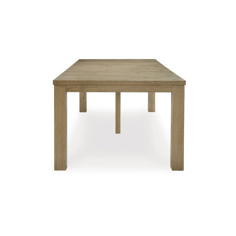 Table à manger extensible brun clair - 44,5 L x 108 P x 30,13 H