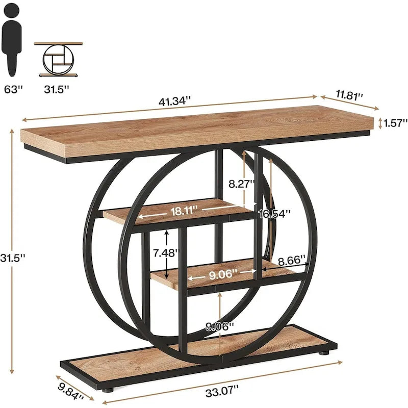 41.3 Table d'entrée console, table de canapé 4 niveaux