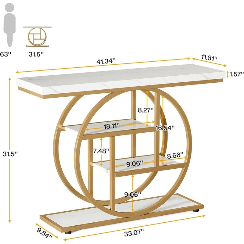 41.3 Table d'entrée console, table de canapé 4 niveaux