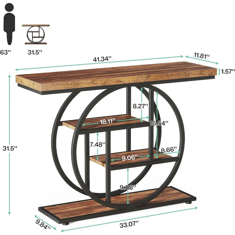 41.3 Table d'entrée console, table de canapé 4 niveaux
