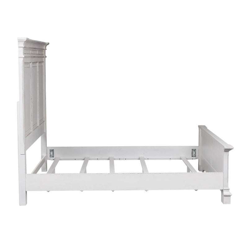 Lit panneau de style antique, très grand, blanc