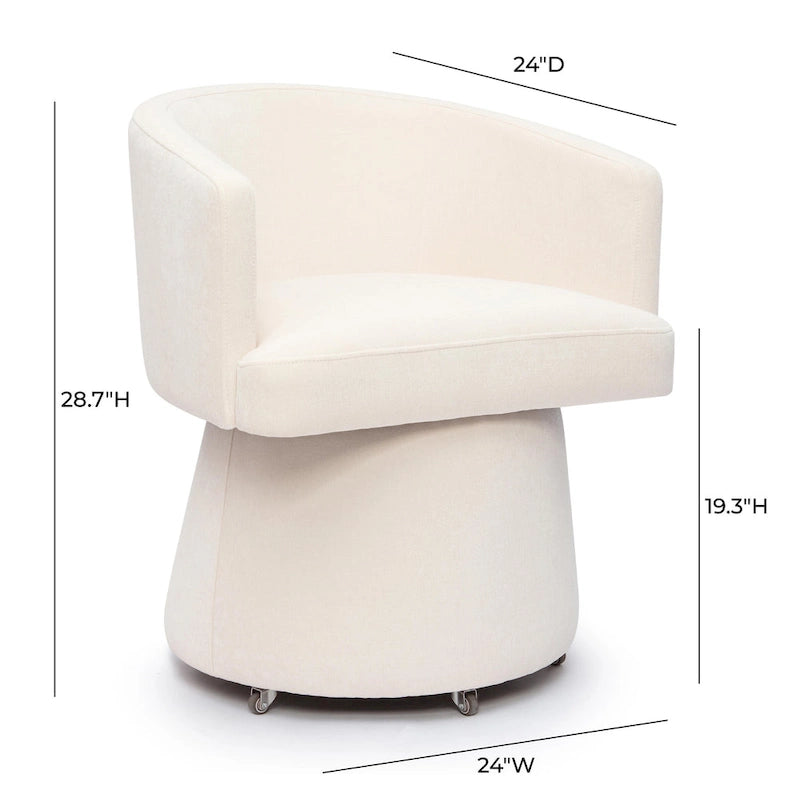 Chaise de bureau à roulettes