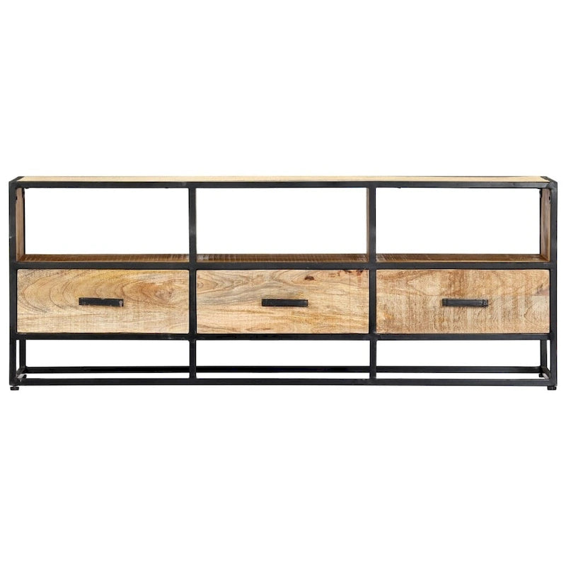 Meuble TV 47,2x11,8x17,7 Bois de Mangue Massif