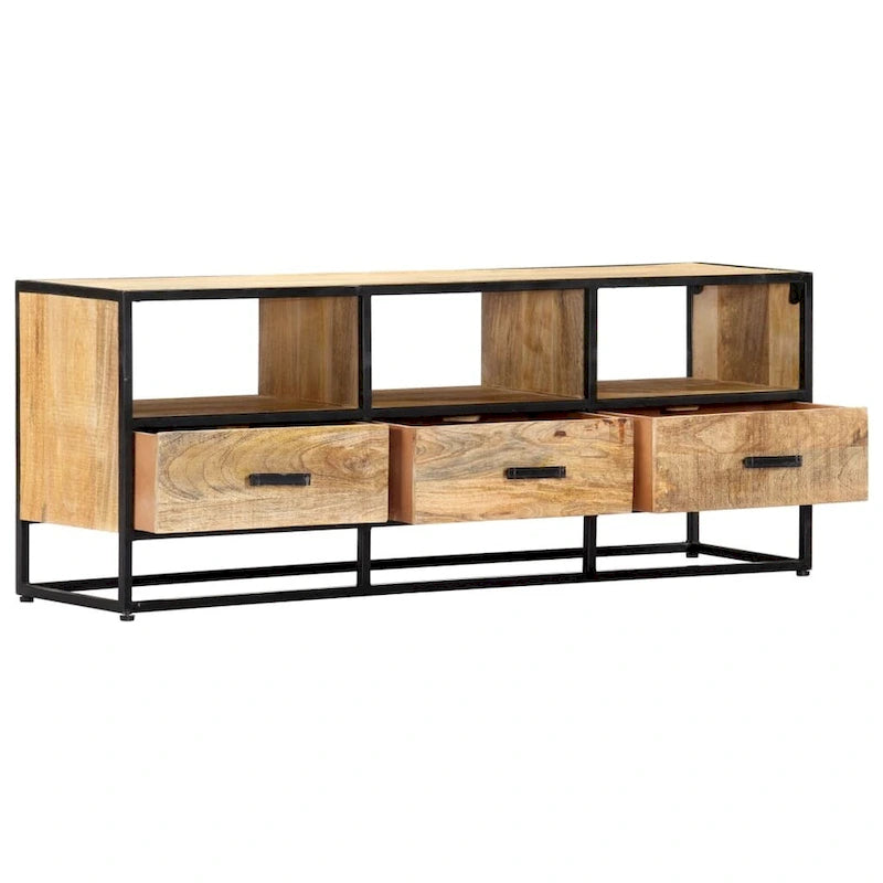 Meuble TV 47,2x11,8x17,7 Bois de Mangue Massif