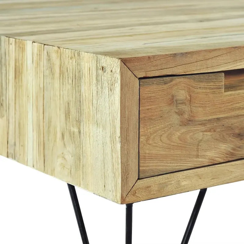 Meuble TV 47,2x13,8x13,8 Teck massif