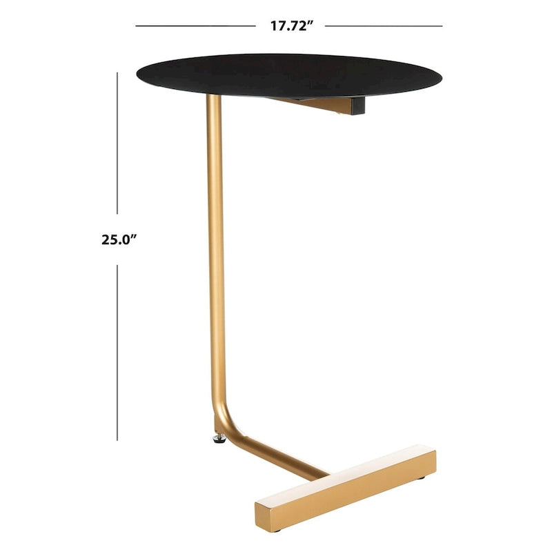 Table d'appoint ronde - 17,7 l x 17,7 P x 25 H - 18Lx18Px25H