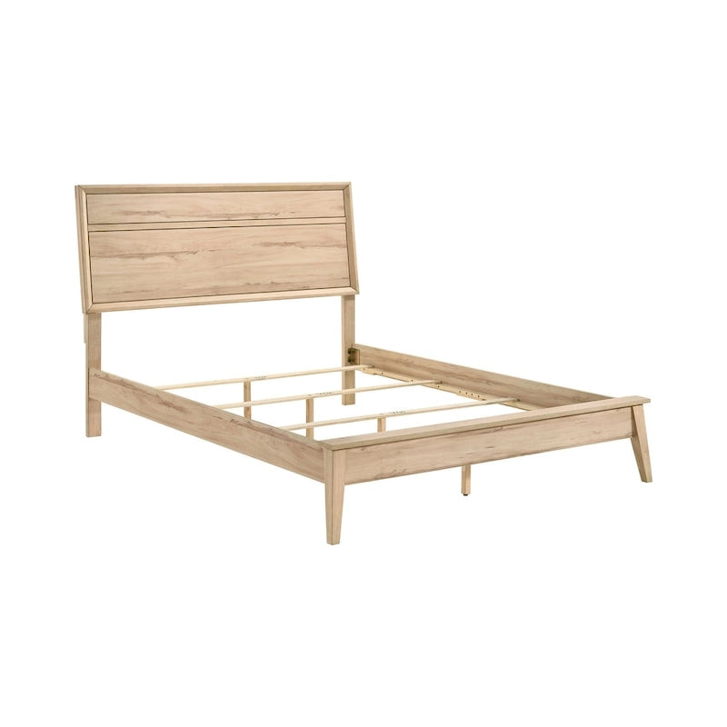 Lit plateforme Queen en chêne naturel