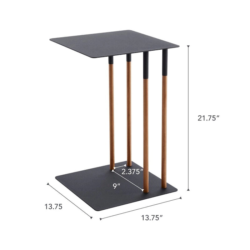 Table d'appoint en C, Acier, Charge max. 5 kg - L 35 x l 35 x H 55 cm