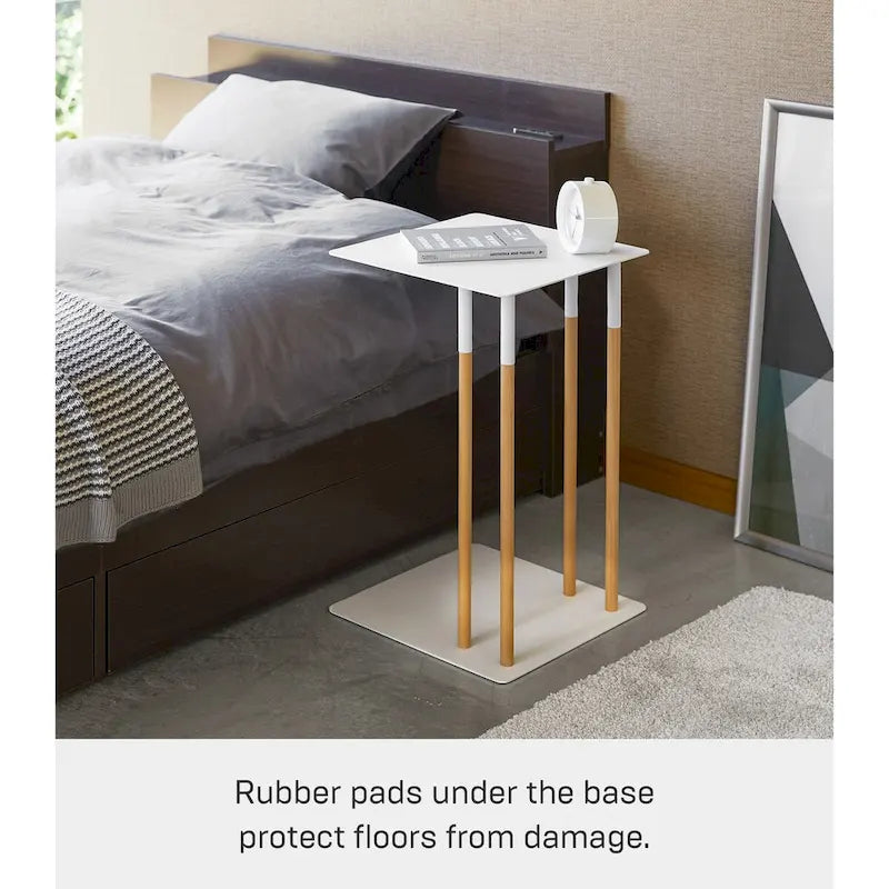 Table d'appoint en C, Acier, Charge max. 5 kg - L 35 x l 35 x H 55 cm