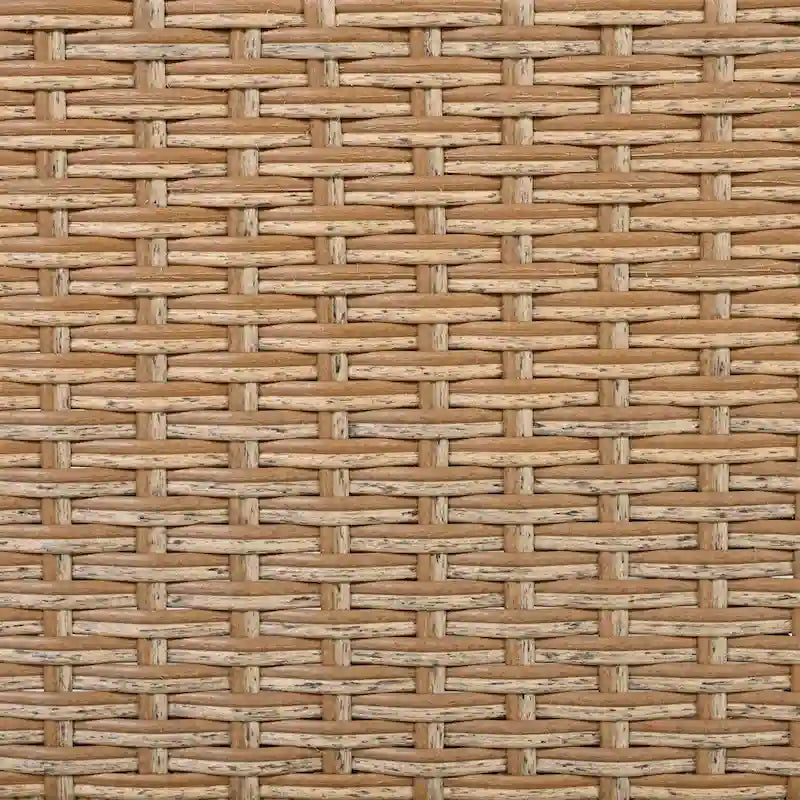 Fauteuil œuf pivotant en rotin avec fonction de bascule et coussins